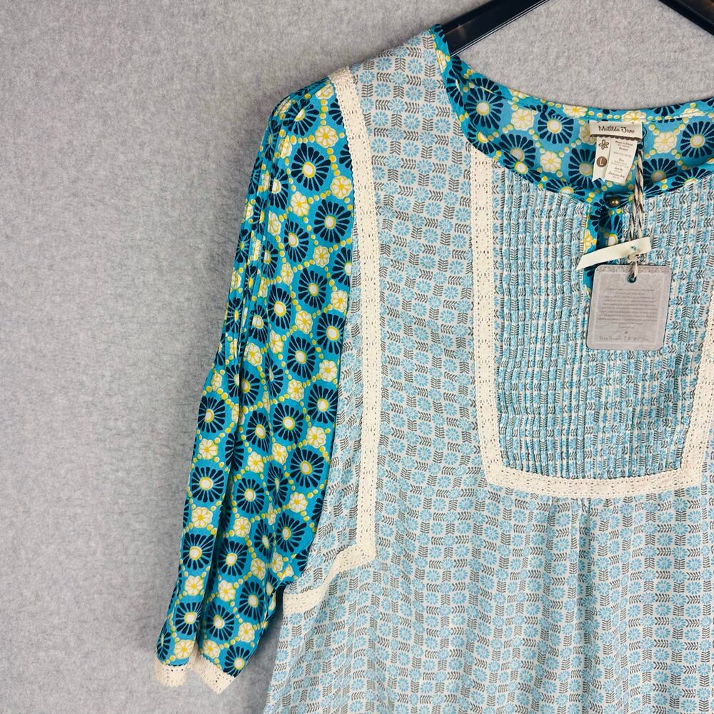 New Matilda Jane Womans Sz Large Blouse Long Sleeve 3/4 Sleeve NWT - Picture 12 of 12